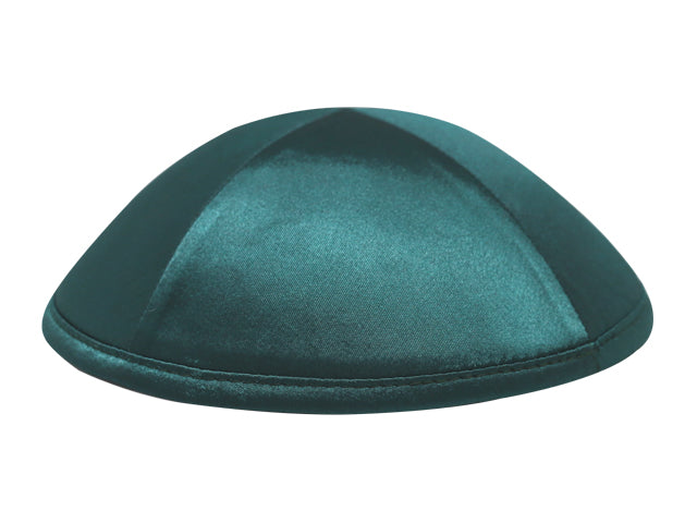 Satin Kippot Dark Green Jessy Judaica