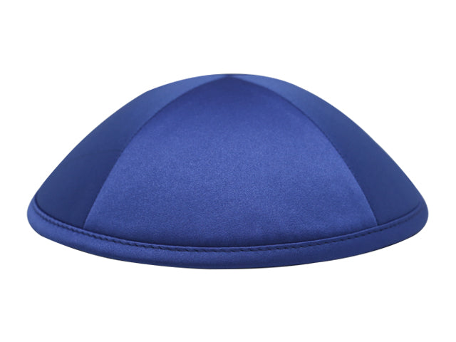 Satin Kippot Navy Royal Blue Jessy Judaica