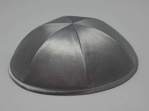 Satin Kippot Dark Grey Jessy Judaica