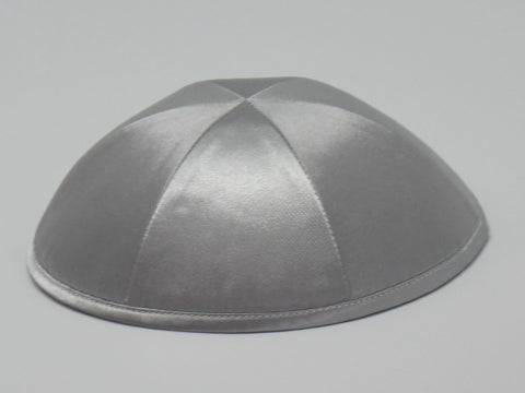 Satin Kippot Gray Jessy Judaica