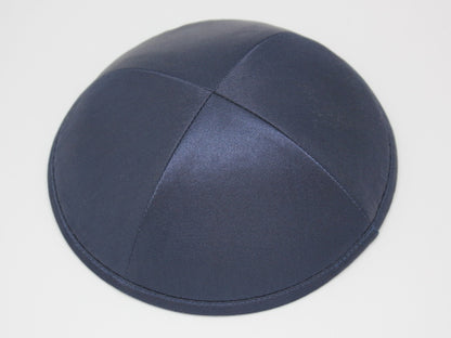 Satin Kippot Navy Blue Jessy Judaica