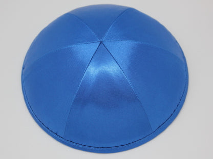 Satin Kippot Royal Blue Jessy Judaica