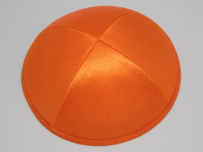 Satin Kippot Orange Jessy Judaica