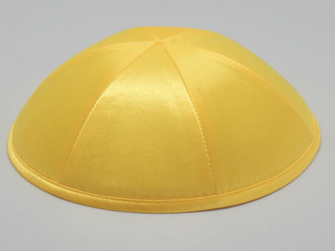 Satin Kippot Yellow Jessy Judaica