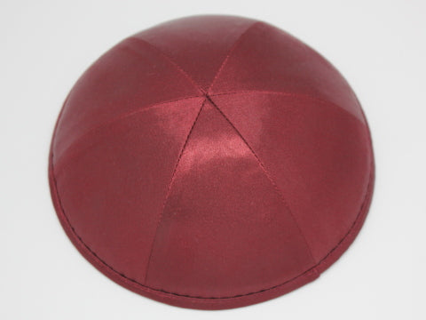 Satin Kippot Maroon Jessy Judaica