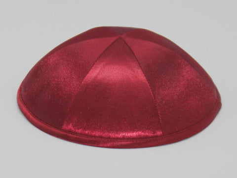 Satin Kippot Dark Burgundy Jessy Judaica