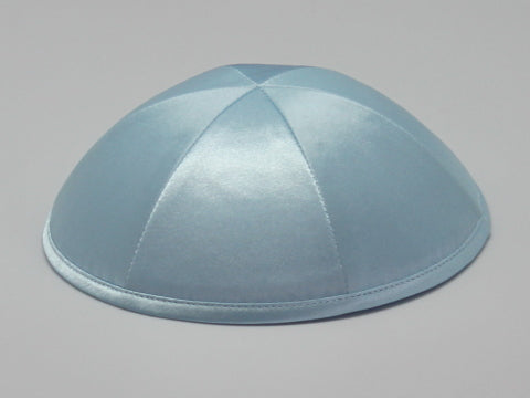 Satin Kippot Powder Blue Jessy Judaica