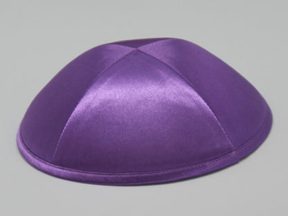 Satin Kippot Violet Jessy Judaica