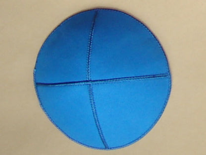 Vegan Suede Kippot-ECO Friendly Light Blue Jessy Judaica