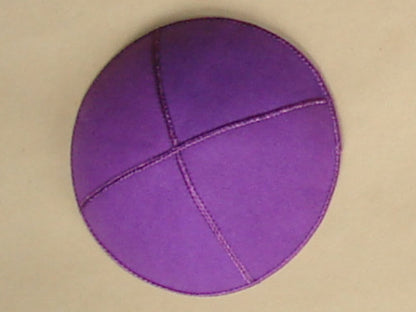 Vegan Suede Kippot-ECO Friendly Violet Jessy Judaica