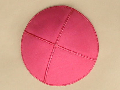 Vegan Suede Kippot-ECO Friendly Pink Jessy Judaica