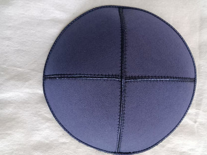 Vegan Suede Kippot-ECO Friendly Navy Jessy Judaica