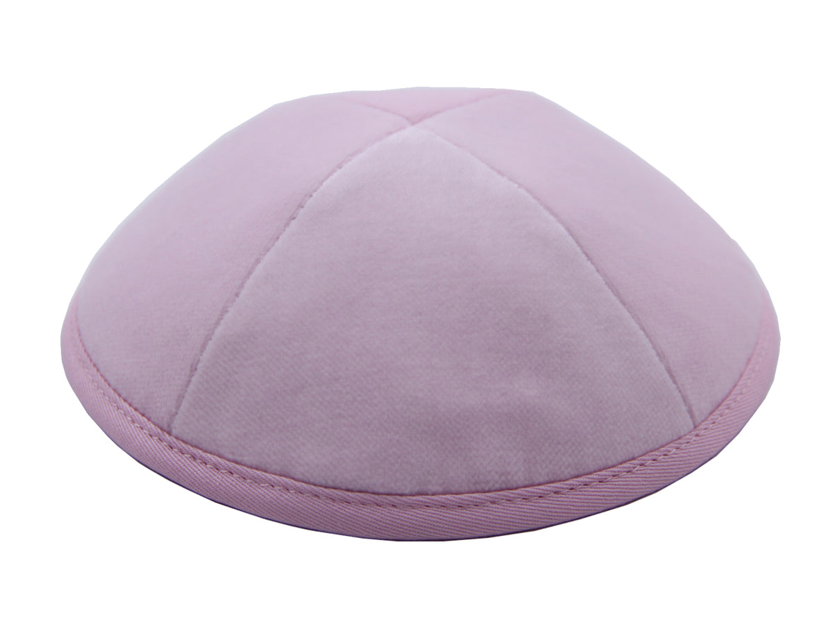 Velvet Kippot Pale Pink Jessy Judaica