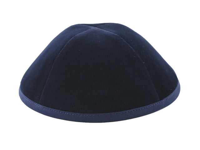 Velvet Kippot Navy Blue Jessy Judaica