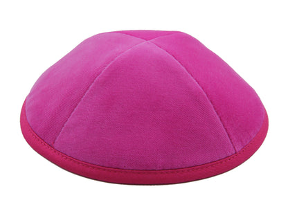 Velvet Kippot Pink Jessy Judaica