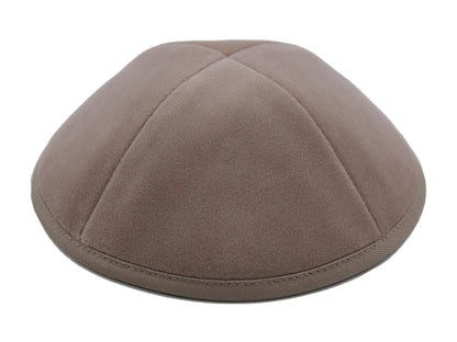 Velvet Kippot Light Brown Jessy Judaica