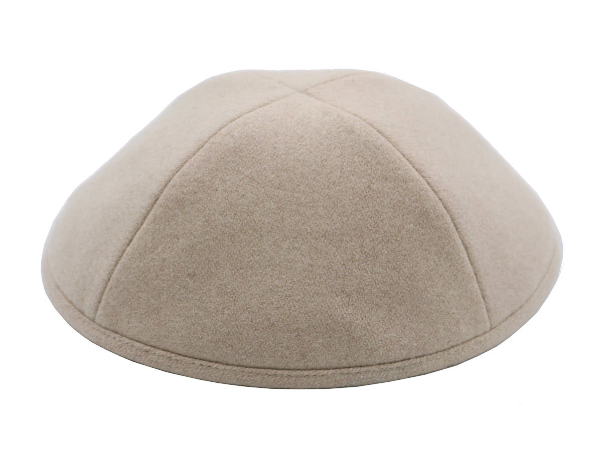 Woolen Kippot Sandy Brown Jessy Judaica