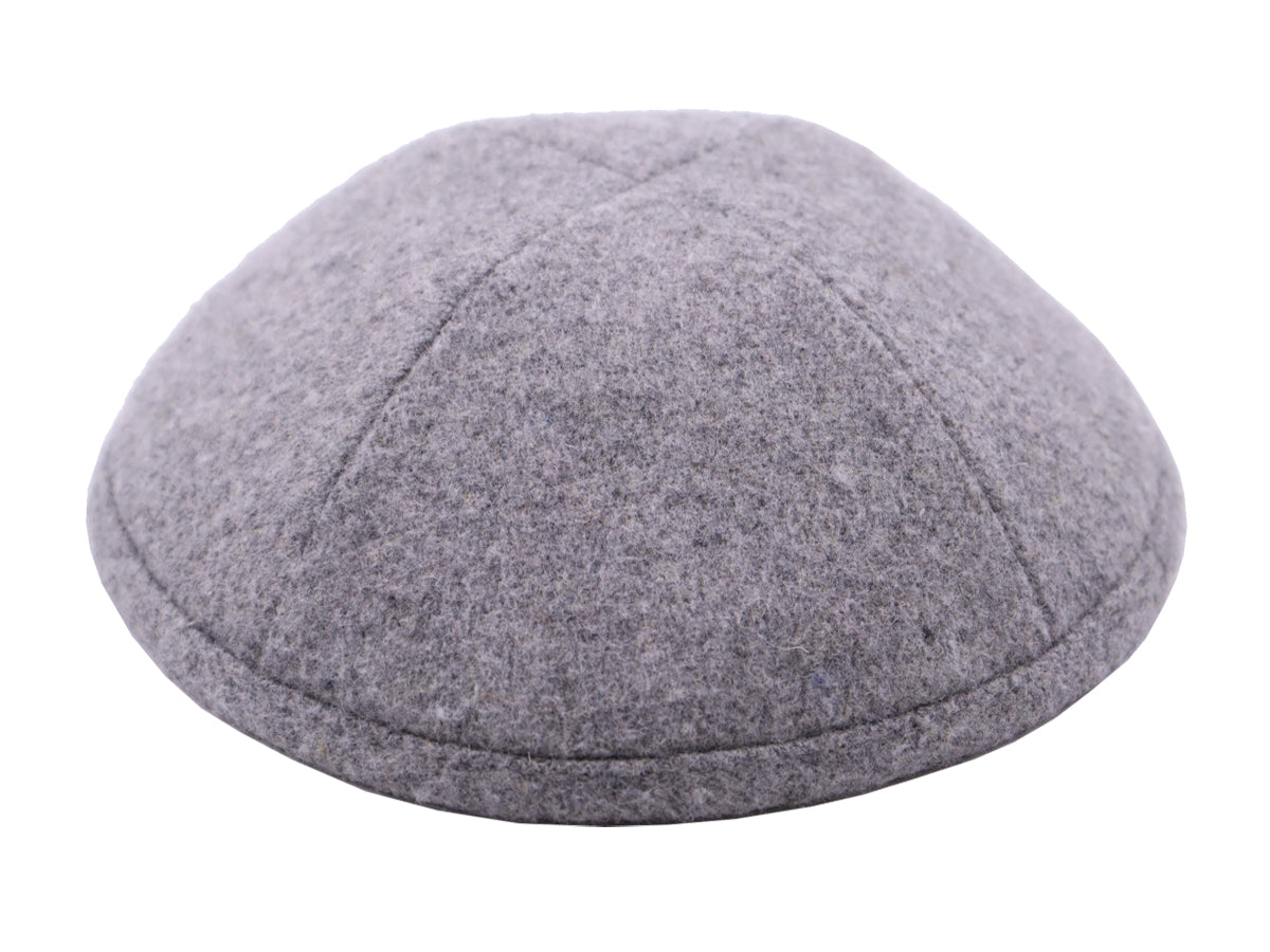 Woolen Kippot Gray Jessy Judaica