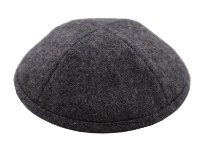 Woolen Kippot Dark Grey Jessy Judaica