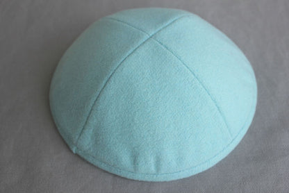 Woolen Kippot Pale Blue Jessy Judaica