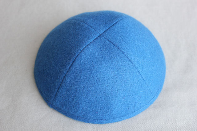 Woolen Kippot Royal Blue Jessy Judaica