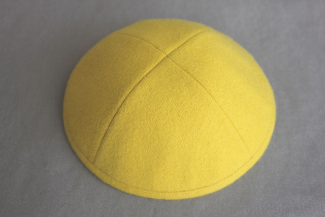 Woolen Kippot Yellow Jessy Judaica