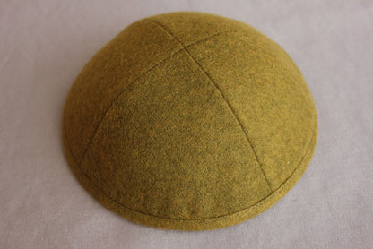 Woolen Kippot Olive Jessy Judaica