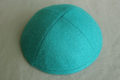 Woolen Kippot Persian Green Jessy Judaica