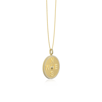 18k Gold Plated Personal Story Medallion Necklace – Lucky Symbol & Engravable AW24N001G OPJ Studio