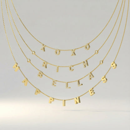 Luxe Letter Necklace SS25N004L OPJ Studio