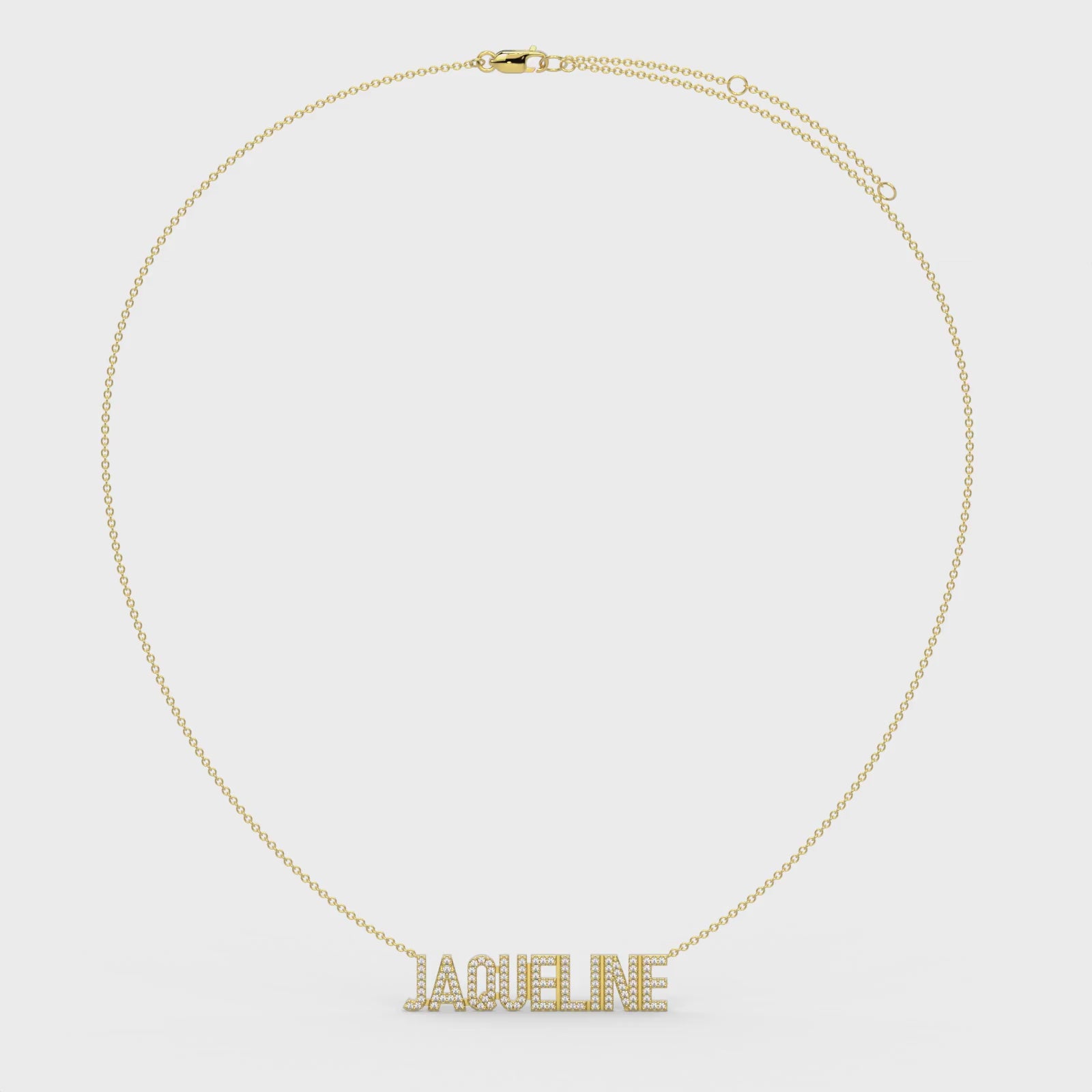 Gold Plated Silver Signature Name Necklace Video - Jessy Judaica
